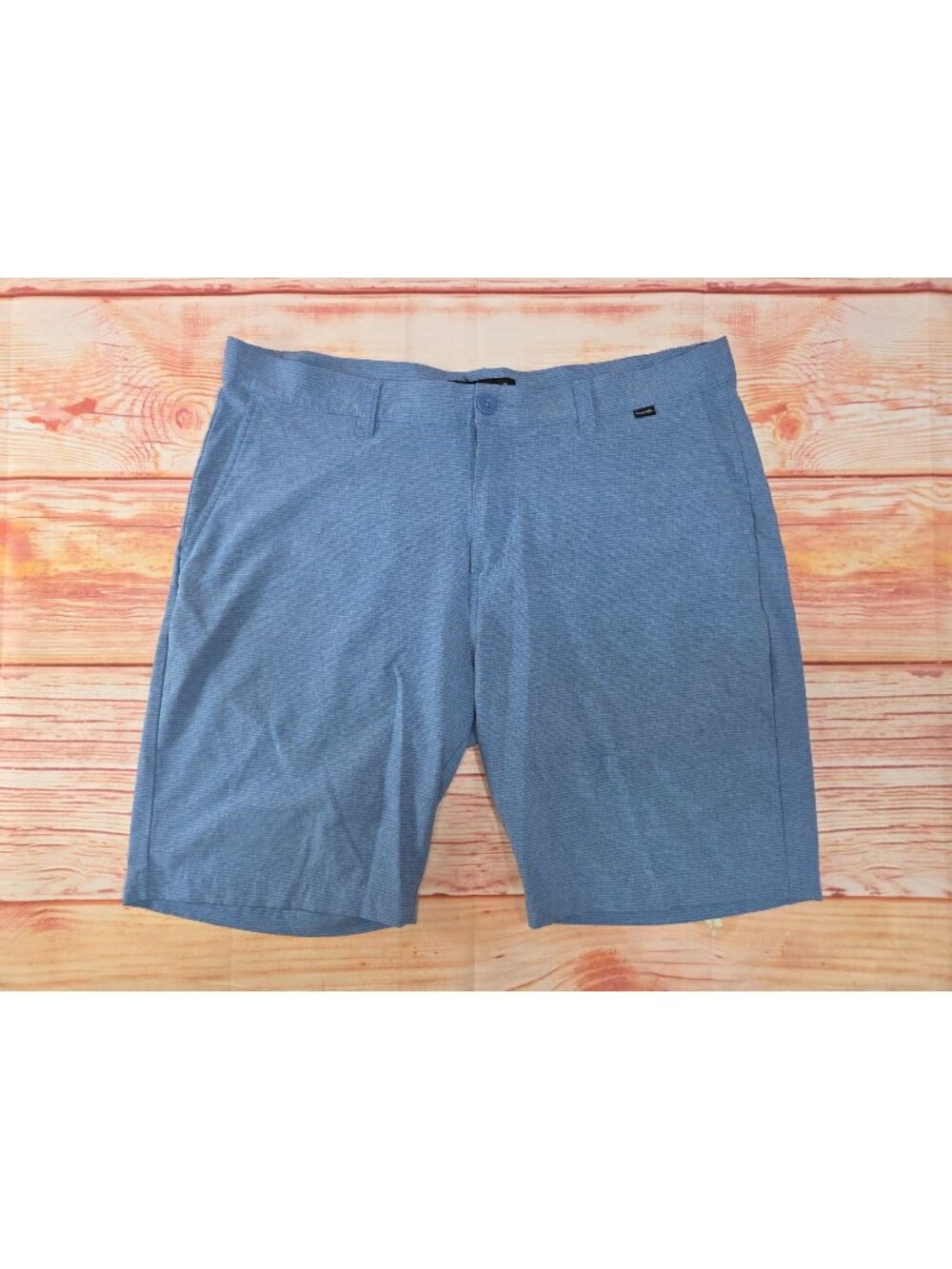 Travis Mathew Mens Blue Striped Golf Shorts 38